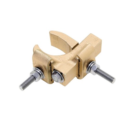 Burndy Cast Copper Alloy Raised Floor Ground Connector, #6 Sol.-4/0 Str., 4.5 GXP1828RF